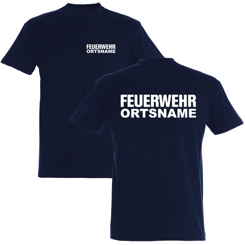 T-Shirt FEUERWEHR inkl. Ortsname - Unisex/Kindergrößen