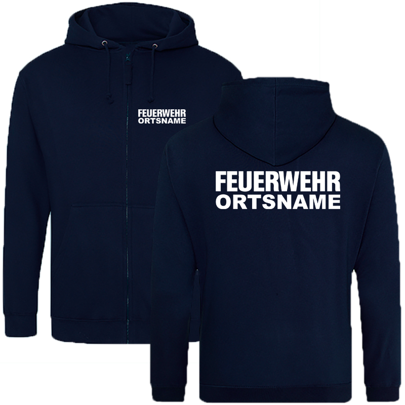 Feuerwehr Premium Kapuzenjacke mit Ortsname