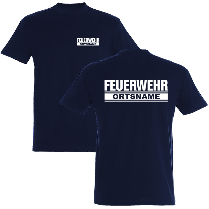 T-Shirt FEUERWEHR inkl. Ortsname - Unisex/Kindergrößen