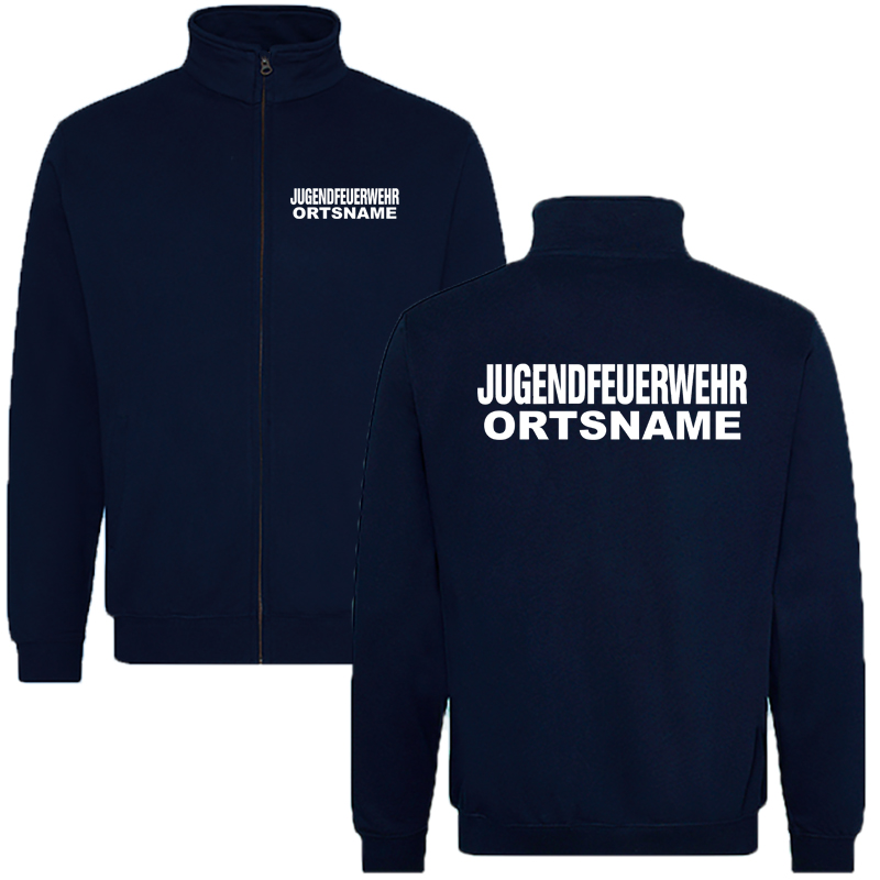 Jugendfeuerwehr Premium Sweatjacke mit Ortsname