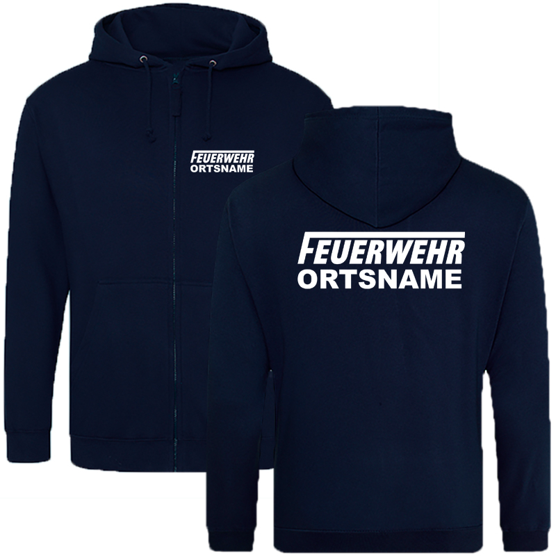 Feuerwehr Premium Kapuzenjacke mit Ortsname