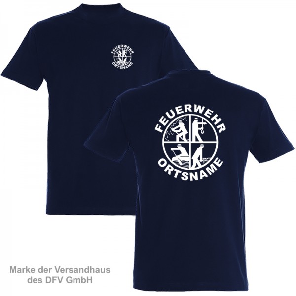 T-Shirt FEUERWEHRSIGNET inkl. Ortsname - Unisex/Kindergrößen